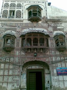 A giant historic building of Mughal era, currently used for a school named after Queen Victoria