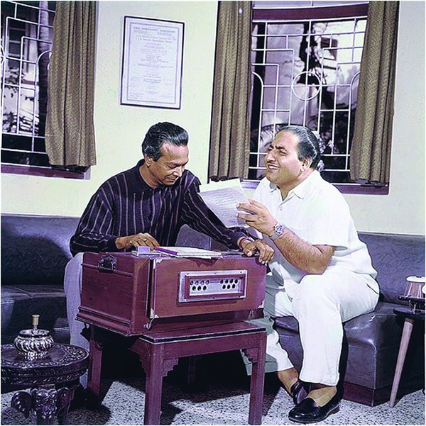 Description: Mohammed Rafi and Composer Naushad