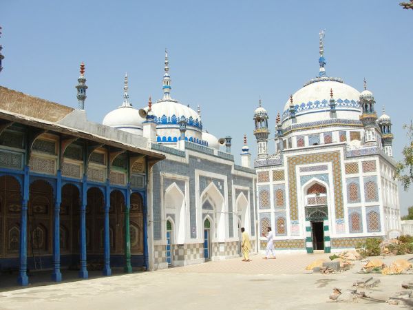 Description: A view of the shrine and the mosques.