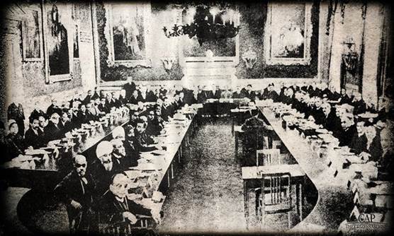 Description: Allama Iqbal at the Round Table Conference in 1931. —Photo by The Citizens Archive of Pakistan