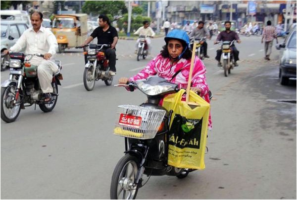 Description: Daily economic needs have left some women with no option but to ride out on their bikes