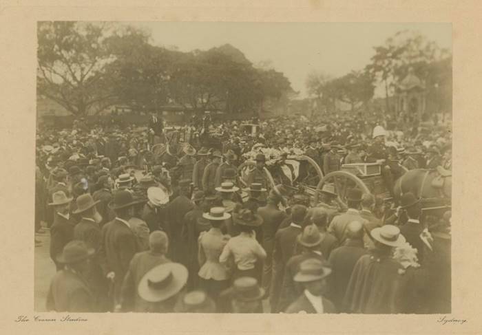 Description: Ralph Cummings funeral procession, The Crown Studios 1901. (www.slv.org.au)