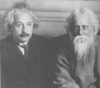 Rabindranath
Tagore and 
Albert Einstein in Caputh, July 14, 1930