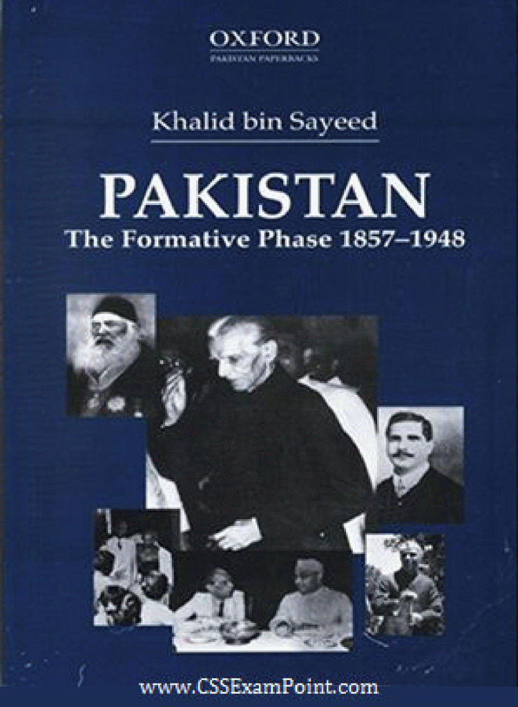 English EBook: Pakistan The Formative Phase, 1857-1948