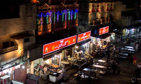 Description: Description:  A view of the food street. — Photo by Muhammad Umar 