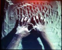 Soahn Qadri 's Hands. Still from film Mitti Rang-branguRi. (1981). Photo by Amarjit Chandan 2008.jpg