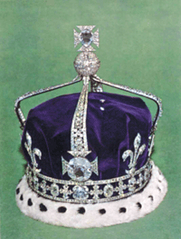 Koh-i-noor taken from Maharaja Ranjit Singh's Toshakhana and which now adorns the crown of the Queen of England