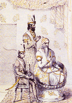 A portrait of the Maharaja 