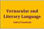 Vernacular and Literary Language